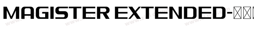 Magister Extended字体转换